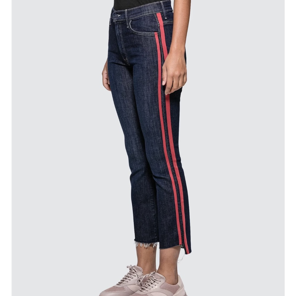 MOTHER INSIDER CROP SPEED RACER DENIM JEANS NWT